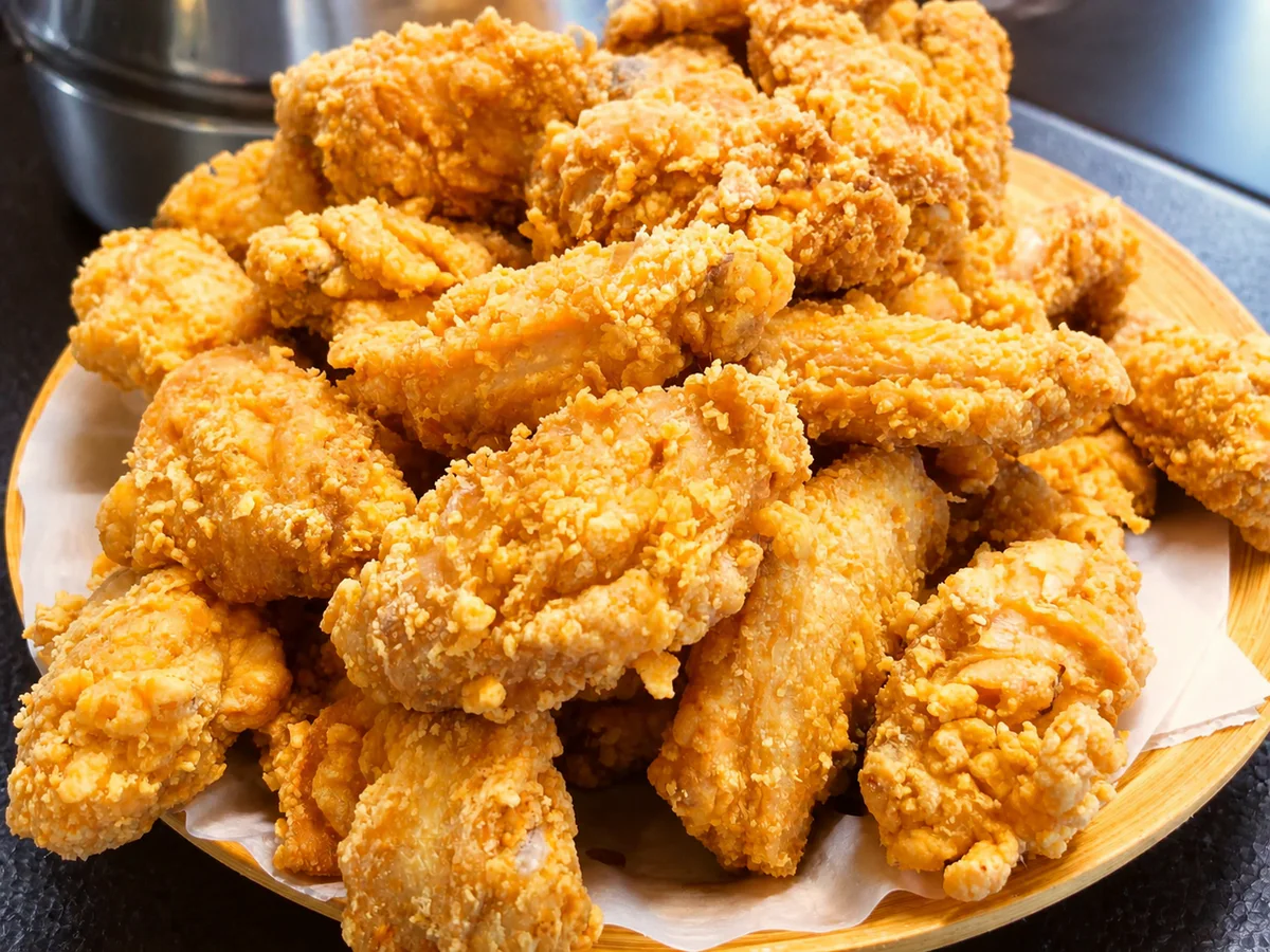 金黄酥脆的炸鸡块