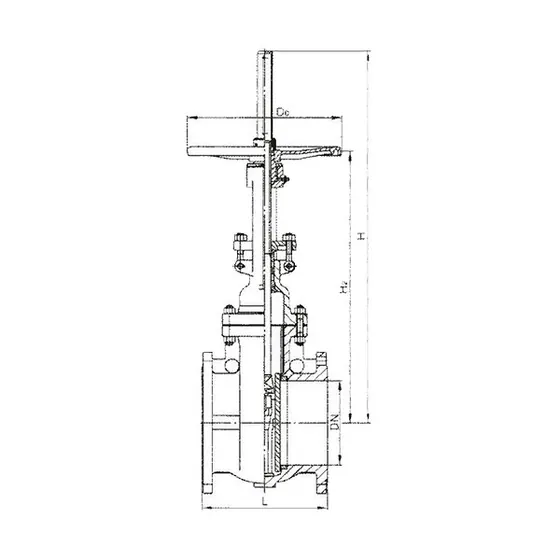 Z64 automatic compensation balanced double flat gate valve