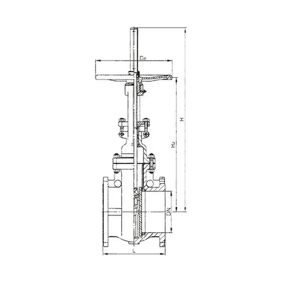Z64 automatic compensation balanced double flat gate valve