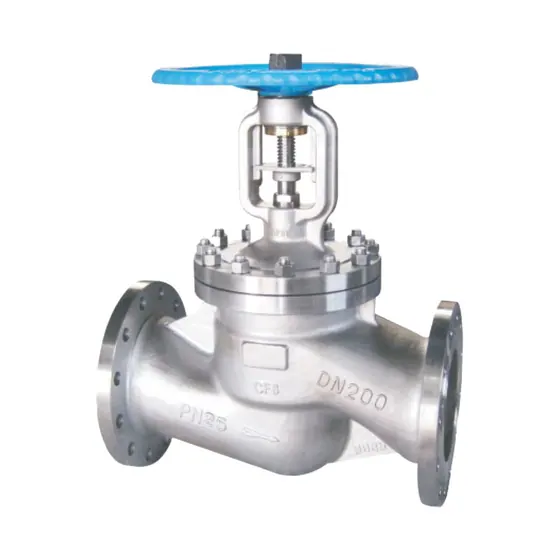 stainless steel bellows-sealed globe valve