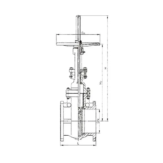 Z64 automatic compensation balanced double flat gate valve