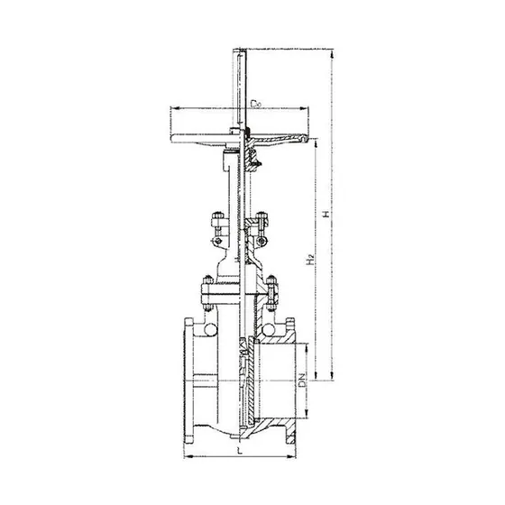 Z64 Z944 automatic compensation balanced double flat gate valve