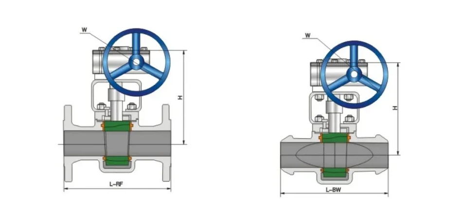 Structure and product views for Ferrule soft seal plug valve