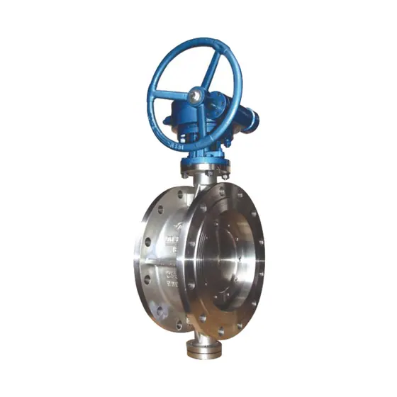 D343W-6/10/16/25P D343W Stainless Steel Flange Hard Seal Worm Gear Butterfly Valve