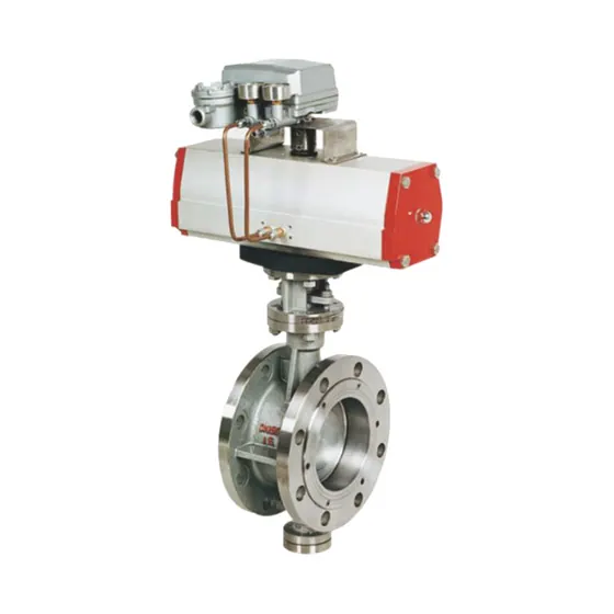 D643W-6/10/16/25P D643W stainless steel pneumatic flange butterfly valve