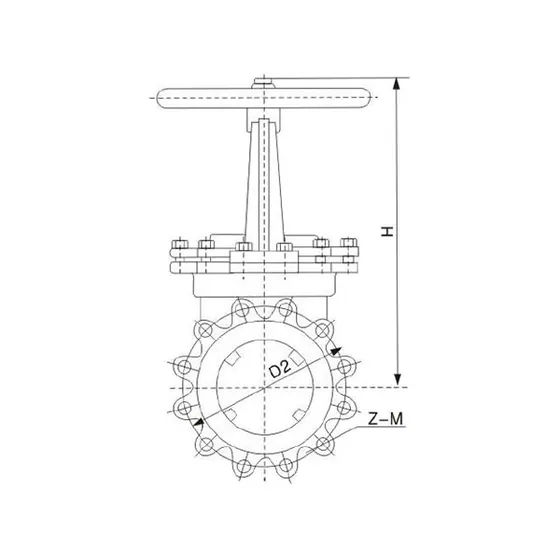 PZ43、PZ943、PZ643、PZ543、PZ443(X、F、H、Y)- PZ43、PZ943 Knife Gate Valves