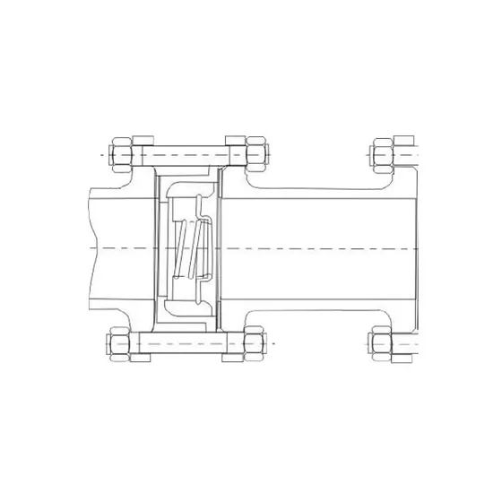 H71 wafer type flange check valve