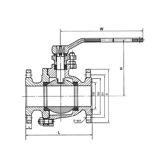 Q41、Q941、Q641、Q341(F、H、Y、W、N)-PN Q41, Q941 Floating flange ball valve