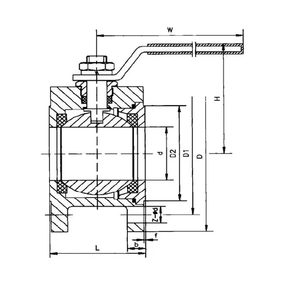 Q41(F、H、Y、W、N)- Q41 ultra short flange ball valve