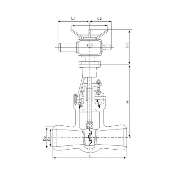 Z60、Z61、Z62、Z960、Z961、Z962、Z560、Z561、Z562、Z460、Z461、Z462 Z60, Z61 electric high-temperature and high-pressure welded gate valves