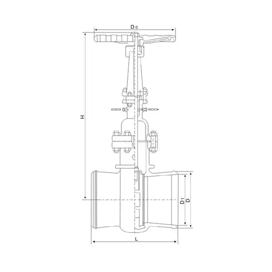 DS Z64, DS Z964 welded water seal gate valves