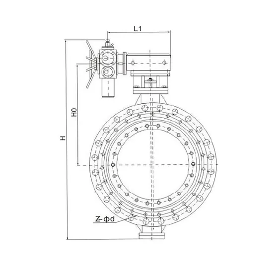 D42HS、D942HS、D642HS、D342HS- D42HS, D942HS Electric Double Eccentric Bidirectional Metal Hard Seal Butterfly Valves
