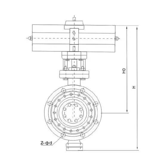 D42HS、D942HS、D642HS、D342HS-PN D42HS, D942HS Pneumatic Double Eccentric Bi-directional Metal Hard Seal Butterfly Valves