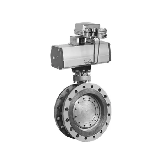 D643(H、Y、F、X)-PN D643 three eccentric multi-level metal hard seal/PTFE seal pneumatic transmission flange butterfly valve