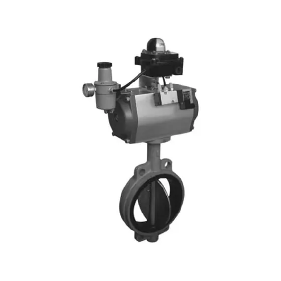 D671、D673(X、J、F)-PN D671, D673 16 pneumatic transmission clamp type soft seal butterfly valve