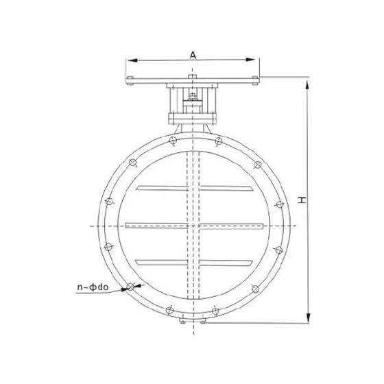D43W-1a D43W Cable type inclined plate dust and gas butterfly valve