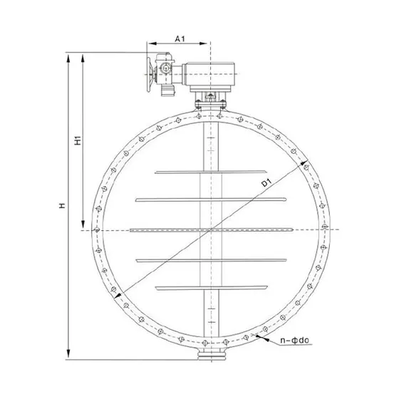 D941H-1.5、1.0、0.5 D941H electric straight plate dust and gas butterfly valve