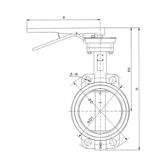 TLD71(J、F、H）-PN10 TLD71 desulfurization dedicated clamp type rubber lined butterfly valve