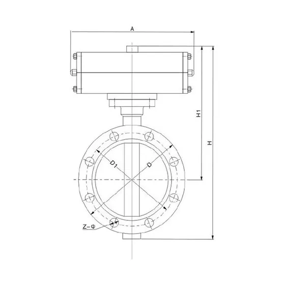 TLD641(J、F、H)-PN10 TLD641 desulfurization dedicated double flange rubber lined butterfly valve