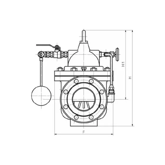 100X-PN10、16、25 100X remote-controlled floating ball valve