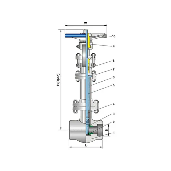 CNZG-2533 Bellows gate valve Class800
