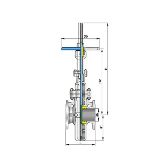 CNZG-2535 Electric/gear driven flat gate valve Class150