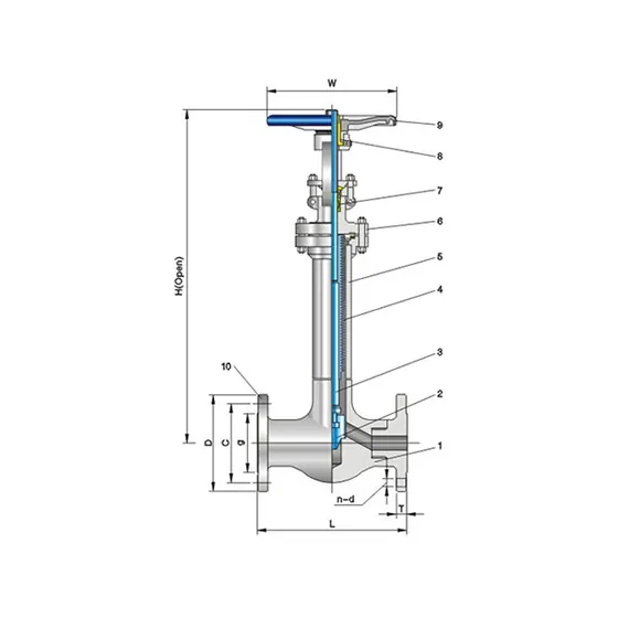 CNZG-2550 Bellows globe valve Class150/300