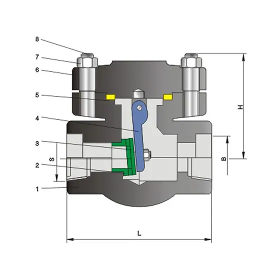 CNZG-2560 Forged steel swing check valve Class800