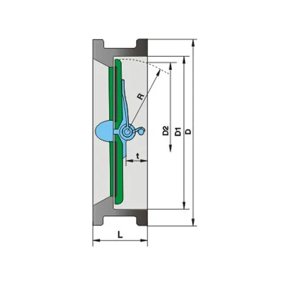 CNZG-2563 Butterfly swing check valve Class150/300