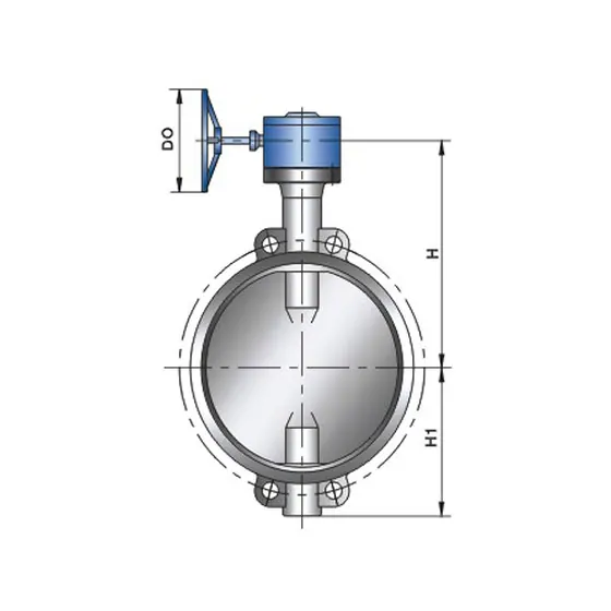 CNZG-2564 Soft seal clamp butterfly valve Class150