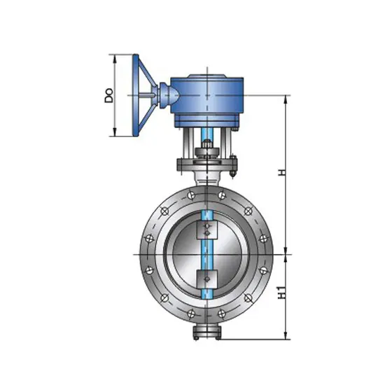 CNZG-2565 Soft sealed flange connected butterfly valve