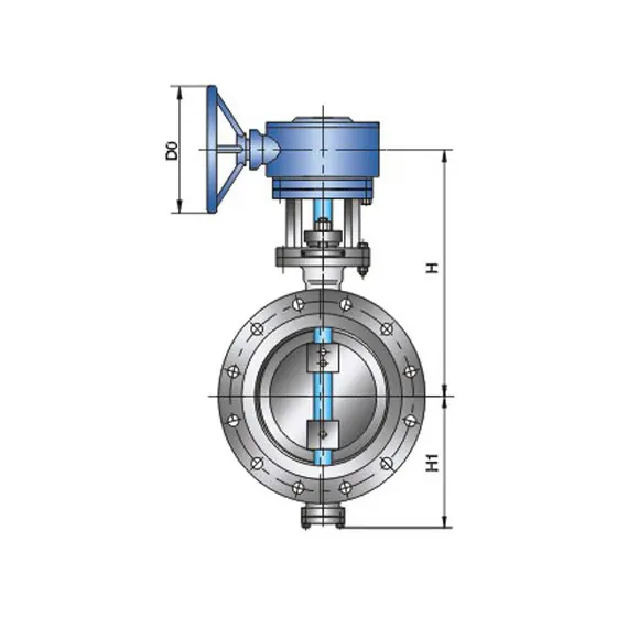 CNZG-2567 Triple eccentric metal hard seal wafer or flange connection butterfly valve Class150