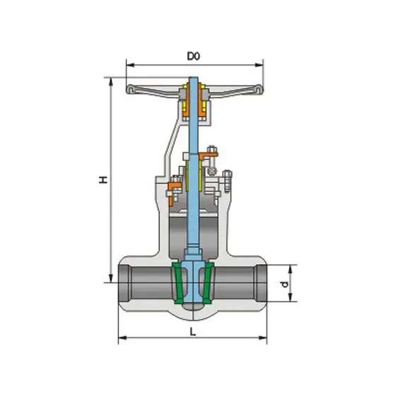 CNZG-2575 High temperature and high pressure power station gate valve Class1500~3500